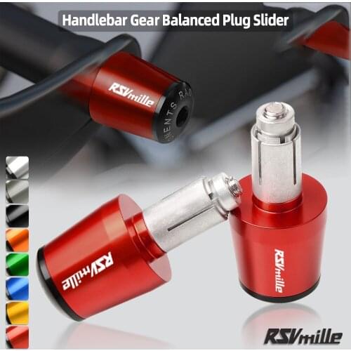 For Aprilia RSV MILLE / R 1999 2000 2001 2002 2003 Handle Bar Cover Motorcycle 7/8" Handlebar Grips Aluminum Bar End Plug Caps