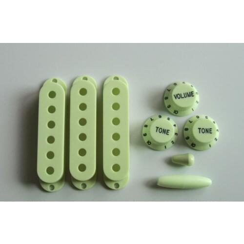 KAISH ST Pickup Cover/Knobs/Switch/Trem Arm Tip Mint Green
