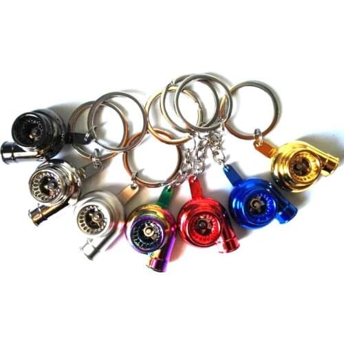 Metal Turbo-charger Turbocharging Turbo Style Keyring Turbocharger Keychain
