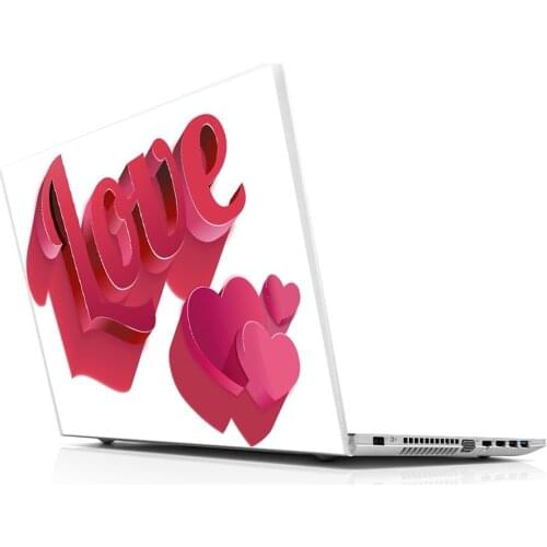 Sticker Master Love 3D universal laptop skin for 13 14 15 15.6 16 17 19 "inc notebook decal for Mac, dell, Acer, HP, Toshiba, Asus, lenovo