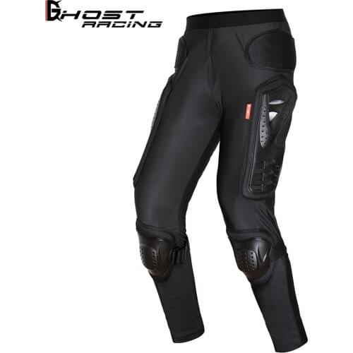 GHOST RACING Motorcycle Armor Pants Riding Motorbike Trousers Motocross Moto Off Road Racing Sports Knee Protective Gear