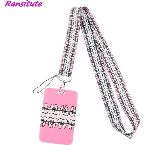 Ransitute R2120 Tooth Bank Credit Card Holder Wallet Bus ID Name Work Card Holder For Doctor Dentist Card Cover Business Card