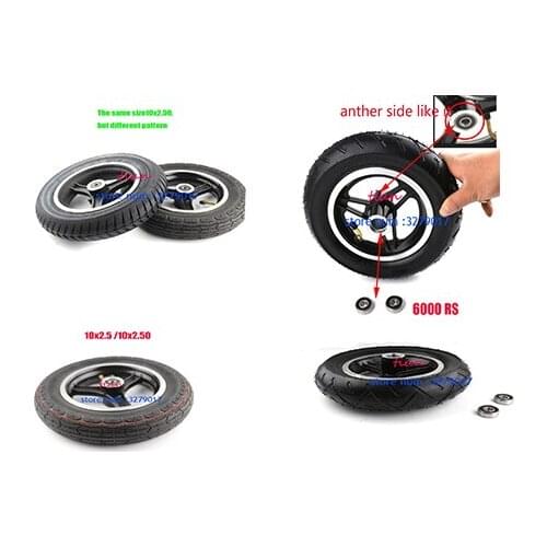Various of 10inch 10x2.50 wheel 10*2.5 inch wheel hub electric scooter Inner tube outer tube Explosion-proof tires Advanced tire