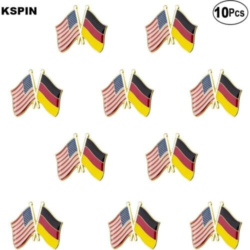 U.S.A Germany Lapel Pin Flag badge Brooch Pins Badges 10Pcs a Lot