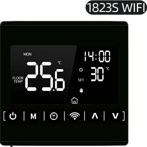 All Touch Screen Temperature Controller Thermoregulator 110V 120V 230V Black Back Light Electric Heating Room Thermostat WiFi