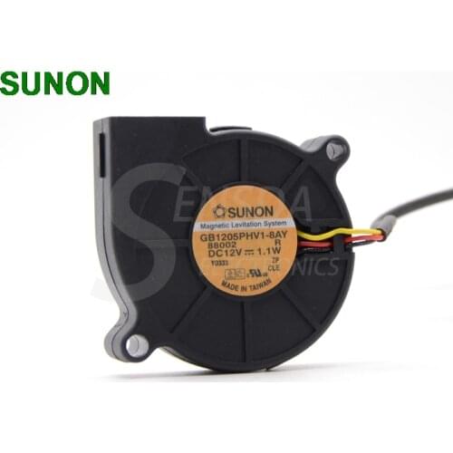 For Sunon GB1205PHV1-8AY R 5015 DC 12V 1.1W 3Wire DLP LUMENS DP513 Cooling Fan