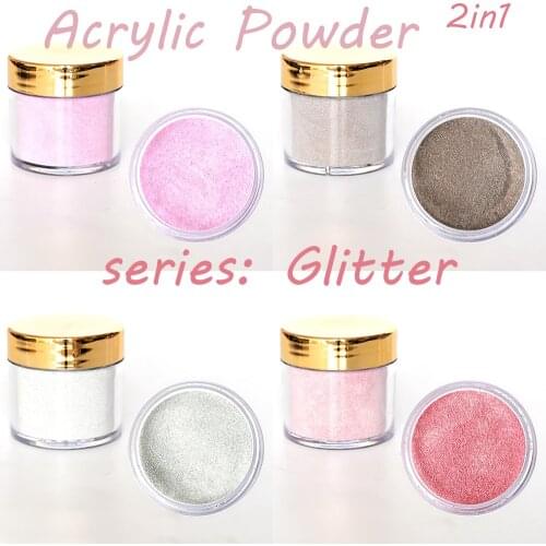 1OZ/30g (APPROX) EMA Acrylic Powder 130Colors 2in1 Nail Art Dust Pigment Mixed Extension Manicure Sculpture FLASH Powder #FOZ162