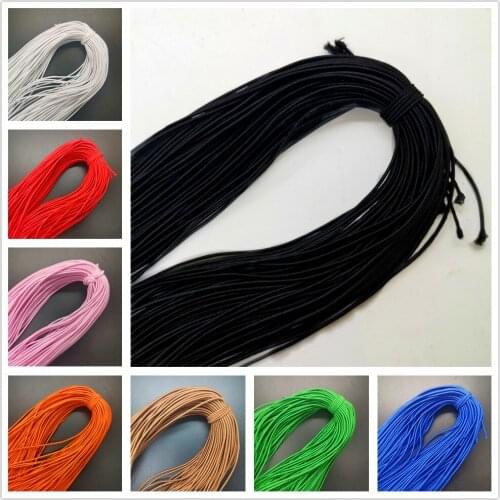 10yards/Lot 1.5mm Round High Elastic Sewing Elastic Band Fiat Rubber Band Waist Band Stretch Rope Elastic Ribbon