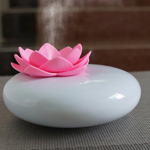 200ml Ultrasonic Ceramic Humidifier Air Diffuser Lotus Purifier Atomizer essential oil diffuser difusor de aroma mist fogger