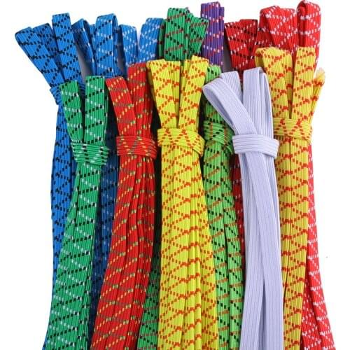 5pcs 2yards/piece Colorful Elastic Bands Rope 11mm Rubber Band Spandex Ribbon Sewing Lace Trim Waist Band Garment Accessory