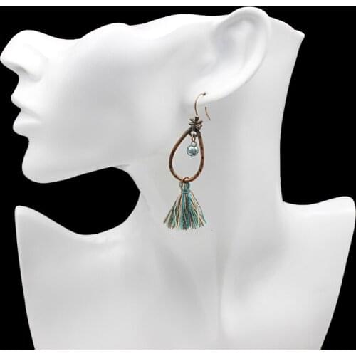 Exotic Customs Romantic Japan And Korea Seaside Simplicity Generous Boho Tassels Earrings Accessories Suspension Pendent