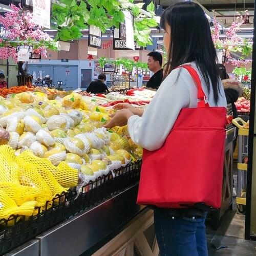 Hot Sale Portable Folding Shopping Cart Large Capacity Multifunctional Waterproof Grocery Shopping Bag with Wheel Storage Bags