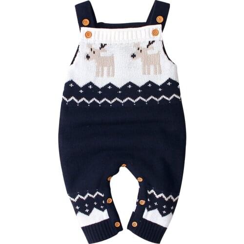 0-18M Jumpsuit Romper Baby Romper Sleeveless Baby Warm Knitted Outfit Baby Boy Girl Clothes Newborn Baby Clothing
