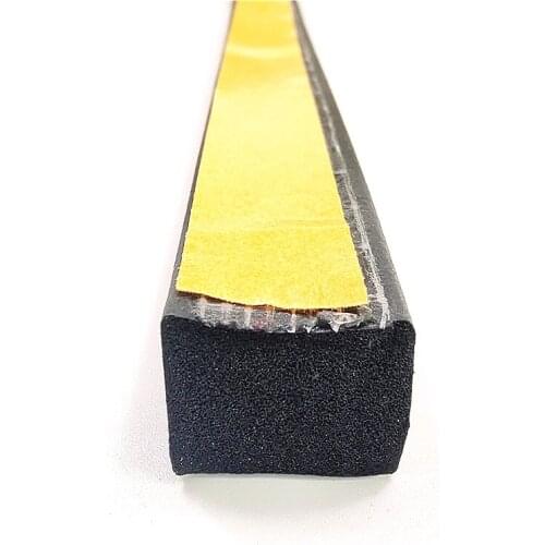 Length 1M width 5 to 45mm self-adhesive EPDM foaming sealing strip glued EPDM rubber sealing srip self-adhesive rubber strip