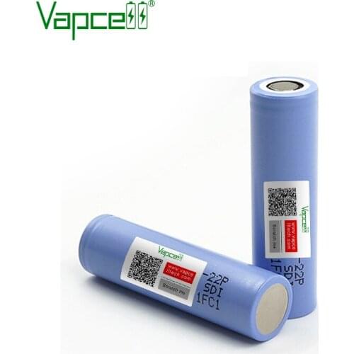 Vapcell 100% original 3.7V 18650 2200mAh 10A 22PM li ion battery rechargeable batteryies for power toys flashlight power tools