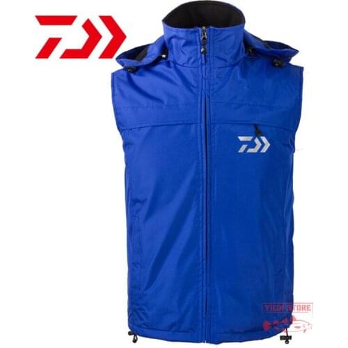 DAIWA Mens Fishing Vest Outdoor Sports Mountaineering Antistatic Fishing Jacket Winter Warm, Windproof, Waterproof Fishing Vest