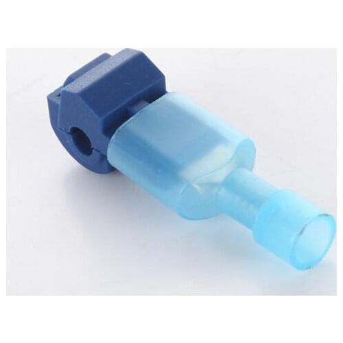 50pcs Blue Quick Splice Wire Terminal And Female Spade Connector Set