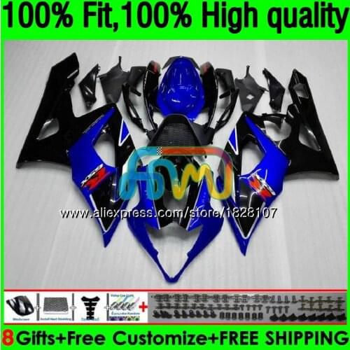 OEM For SUZUKI Blue black GSXR-1000 GSX R1000 GSXR 1000 CC 05 06 42BS.2 GSX-R1000 1000CC 05 06 K5 GSXR1000 2005 2006 Fairing