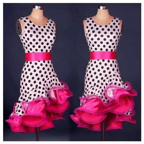 Latin Dance Dress Women Zebra/Leopard Grain Latin Ballroom Dancing Dresses Cha Cha/Rumba/Samba Dance Clothing Vestido De Danza