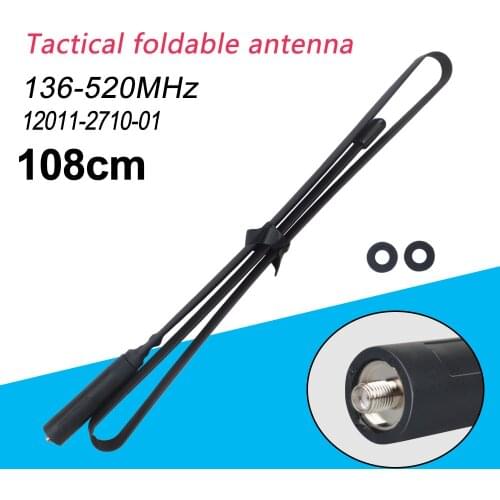 108CM Walkie Talkie VHF UHF Foldable Flexible Extend Antenna Outdoor SMA Female Portable Dual Band For Baofeng UV-5R/82