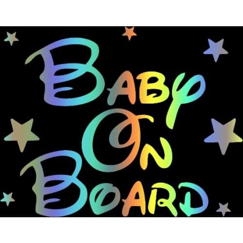 S51003 Various Sizes/Colors Car Stickers Vinyl Decal Baby On Board V2 Motorcycle Decorative Accessories Creative Waterproof