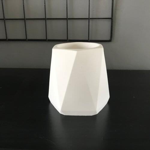 Handmade Concrete Silicone Pot Mold Big Cement Planter Making Polymer Resin Craft Clay Pen Holder Mould