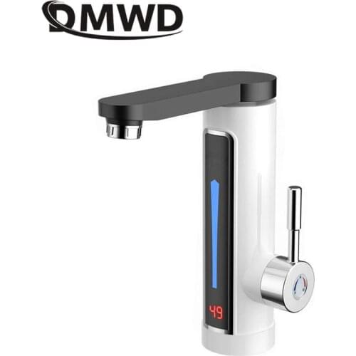 DMWD Household Electric Instant Heating Faucet Tankless water quickly heating tap Quick-heat Tap Water Heater LED display