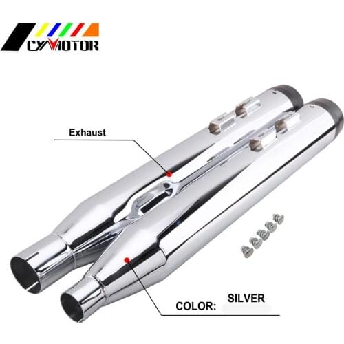 Motorcycle Exhaust Pipe with Mounting hardware For Harley Touring Road King Electra Street Road Glide Ultra Classic 2017-2019