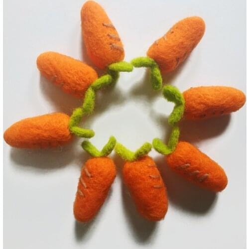 1Pc Newborn Photography Felt Carrot Shape Props Tiny Baby Girl Boy Photo Tool Handmade Felt Props