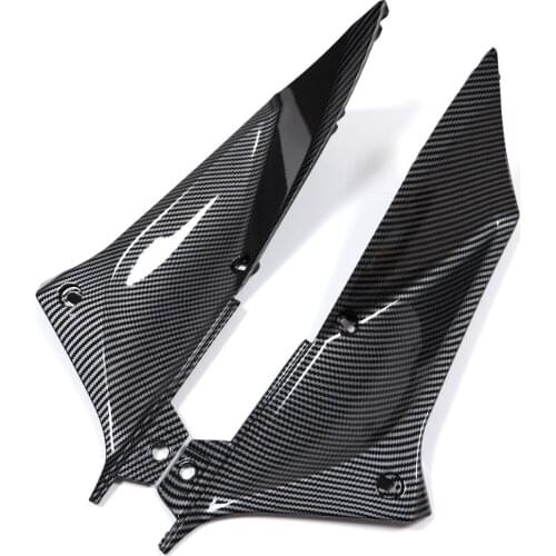 2x Motorcycle Plastic Carbon fiber Air Duct Side Cover Fairing Cowling For Yamaha YZF R1 2002-2003