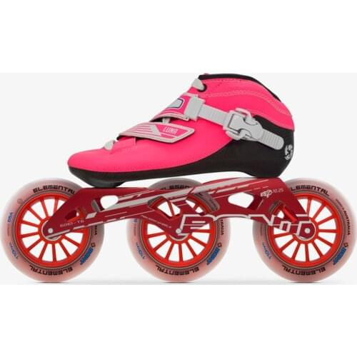 2019 Original Bont Luna Speed Inline Skates Heatmoldable CarbonFiber Boot 3*90/100/110mm 6061 Elemental Wheel Skating Patines