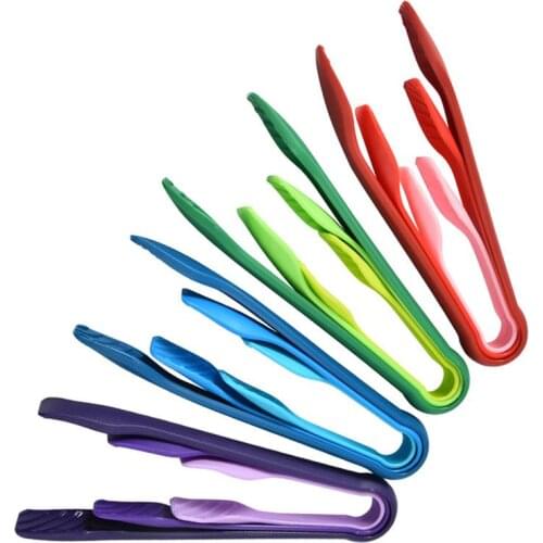 3Pcs/Set Food Grade Plastic Food Tongs Set Non-Slip Heat-Resistant Serving Tongs Kitchen Tongs BBQ Tools Accessories