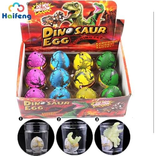 4PCS Dinosaur Egg Toys Children Toy Hatching In Water DIY Cute Magic Growing Dinosaur Eggs For Childrens Educational Toy Gifts