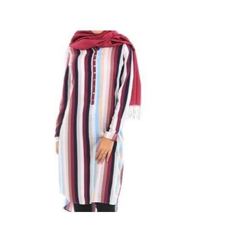 Womens 5607 Crew Neck Hijab Tunik special design spacious comfortable muslim sets the most preferred abaya islami