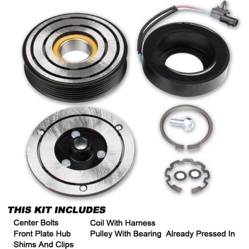 AC A/C Compressor Clutch Repair Kit Coil Pulley For Nissan Sentra 2007-2012 NEW