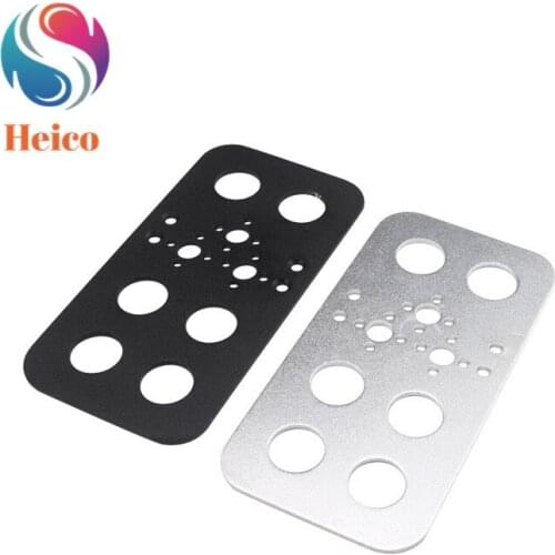 Smart Robot Steering Gear Bracket Accessory 64X123mm Thick Hard Aluminum Alloy Plate for Robot Humanoids Walking Foot Support