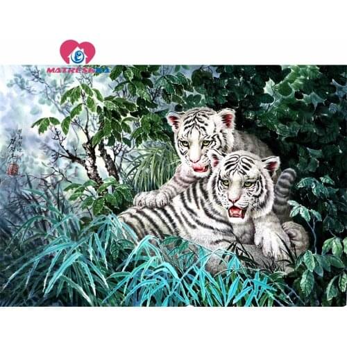 Diamond embroidery tiger Diamond mosaic handicraft 5d diy diamond painting crystal Home decoration Hobby crafts hobby foamiran