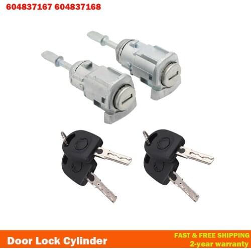 For VW Golf 4 IV Mk4 Bora A6 Skoda Fabia Polo 1997-2003 Left and Right Door Lock Barrel Cylinder 604837168 604837167