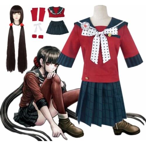 Harukawa Maki Danganronpa V3 Killing Harmony Cosplay Costume Woman Dresses School Uniform