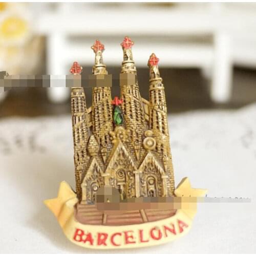 Spain Hot Selling Newest Souvenir World Cup Barcelona Refrigerator Home Decor Souvenir Magnetic Fridge Magnet Whiteboard Sticker