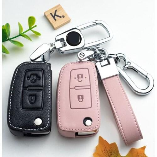 Leather Car Key Cover Case for Nissan Qashqai J11 X-Trail Juke Micra Murano Tiida Maxima Altima Pulsar Car Accessories
