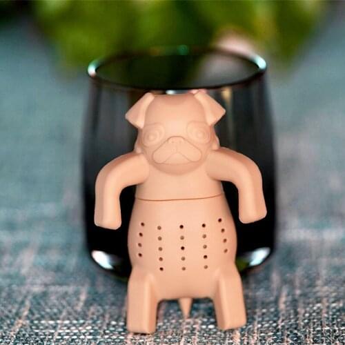 Handsome dog tea infuser Creative Dog Filter Diffuser Portable Reusable Spice Loose Leaf Herbal Strainer