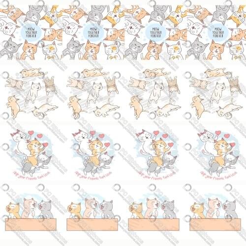 16-75MM Cat Buddy Printed Grosgrain Polyester Ribbon 50Yards Gift Wrapping Diy Bows Wedding Drections Ribbons