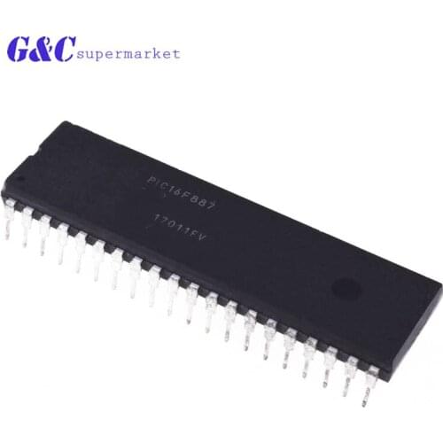 PIC16F887-I/P PIC16F887 DIP-40 MCU 8Bits 14KB Flash New Original diy electronics