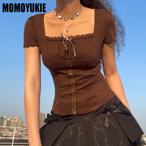 Женские футболки с коротким рукавом Momoyukie China At AliExpress