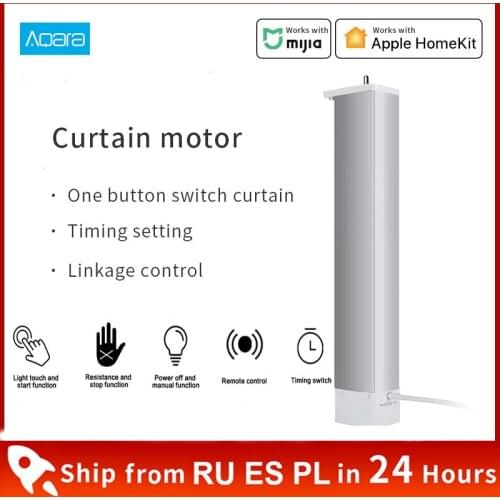 Xiaomi Aqara Curtain Motor With Curtain Controller B1 Zigbee Wifi Work For Smart Home Mi Home APP Automatic Control Curtain