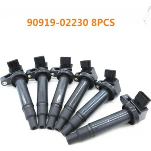 SET 8 PCS NEW ignition coil OEM 9091902230 90919-02230 for for LEXUS GS430 IS Sport Cross 200 LS430 LX470