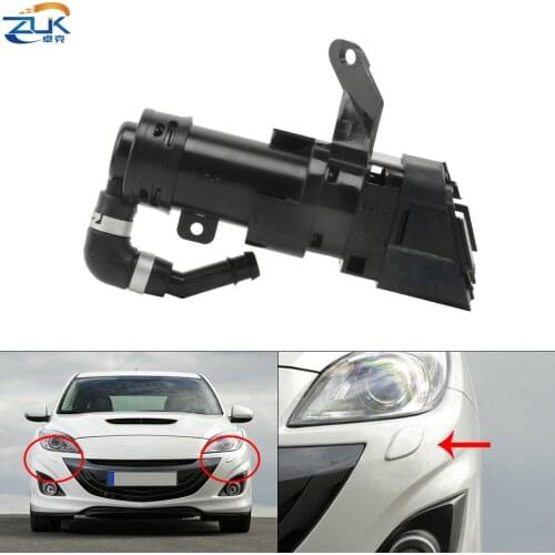 ZUK Headlight Water Spray Nozzle Headlamp Washer Actuator Jet For Mazda 3 BL 2009 2010 2011 2012 2013 BBP3-51-82YA BBP3-51-82XA