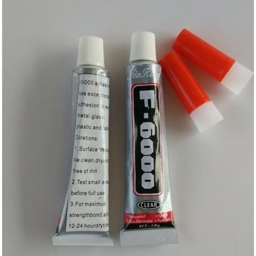 New F6000 2pcs 10g transparent multi-purpose glue E6000 upgrade adhesive drill glue stick drill point