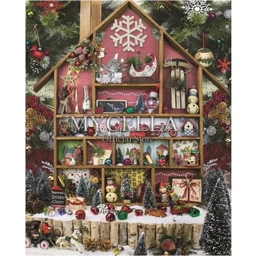 Full 5D DIY Diamond Painting Christmas Country Home Art Crystal Embroidery Cross Stitch Needlework Mosaic Stickers Decor Gift